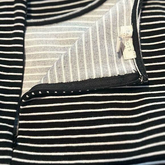 Talbots Black and White Striped Midi Dress - Picture 4 of 7